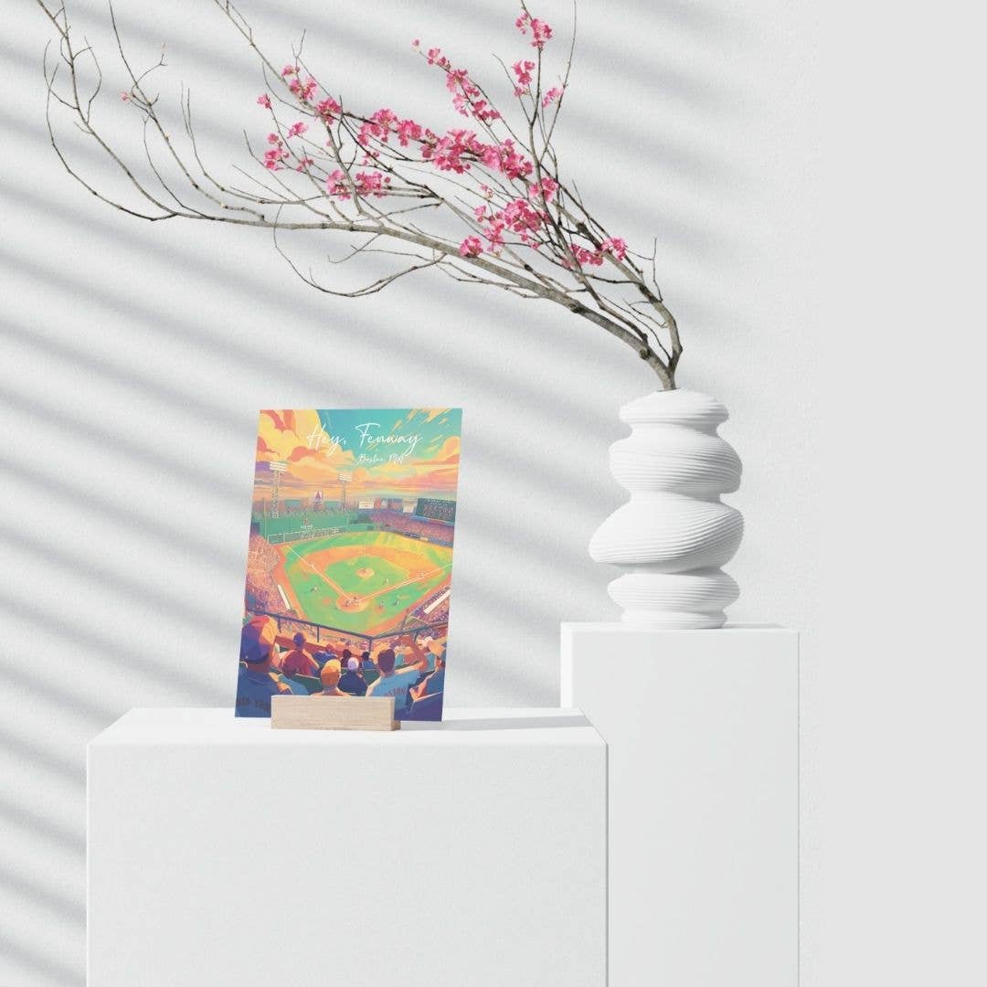 anyangART Studio - Boston Postcard, MA Postcard - Fenway Park (NEW version)