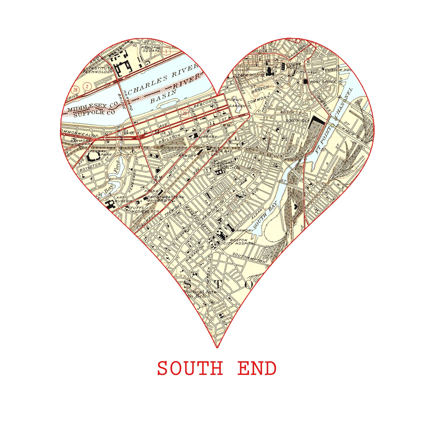 Hilary Chandler - Map Art South End