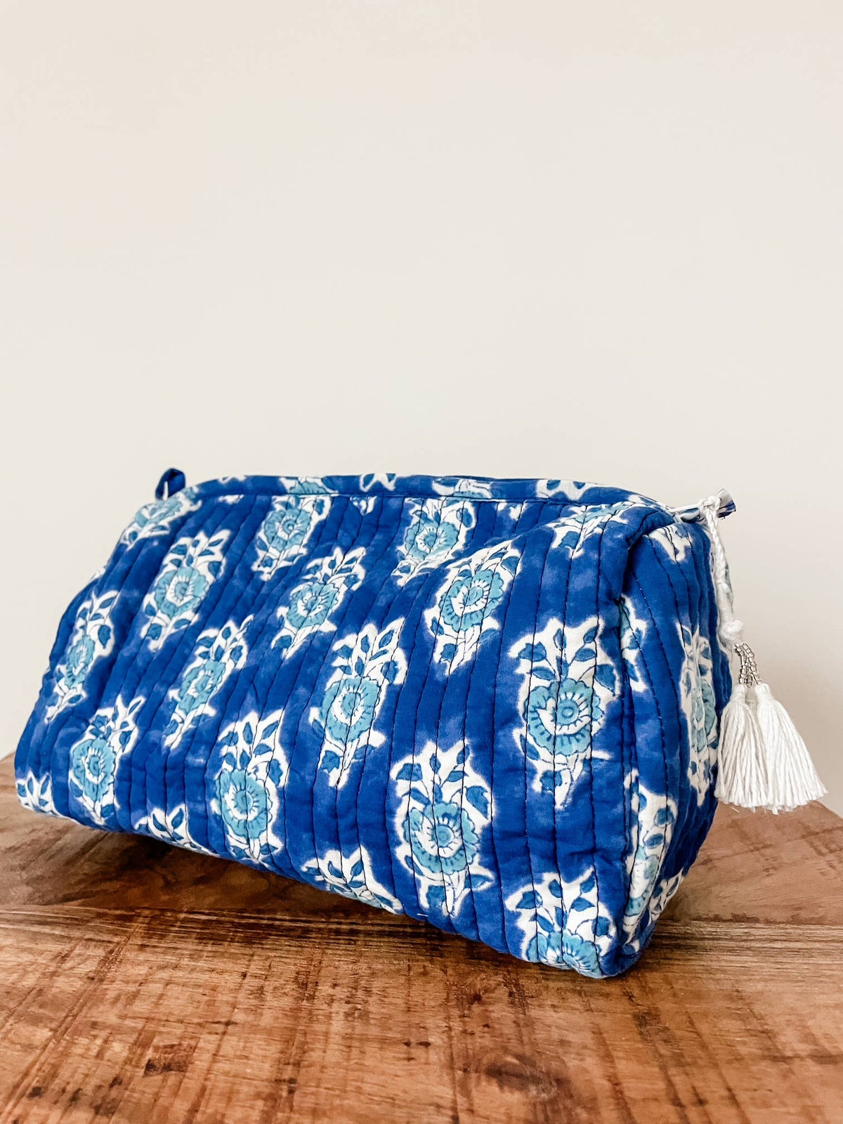 Kalyana Textiles - Royal Bloom Block Print Pouch