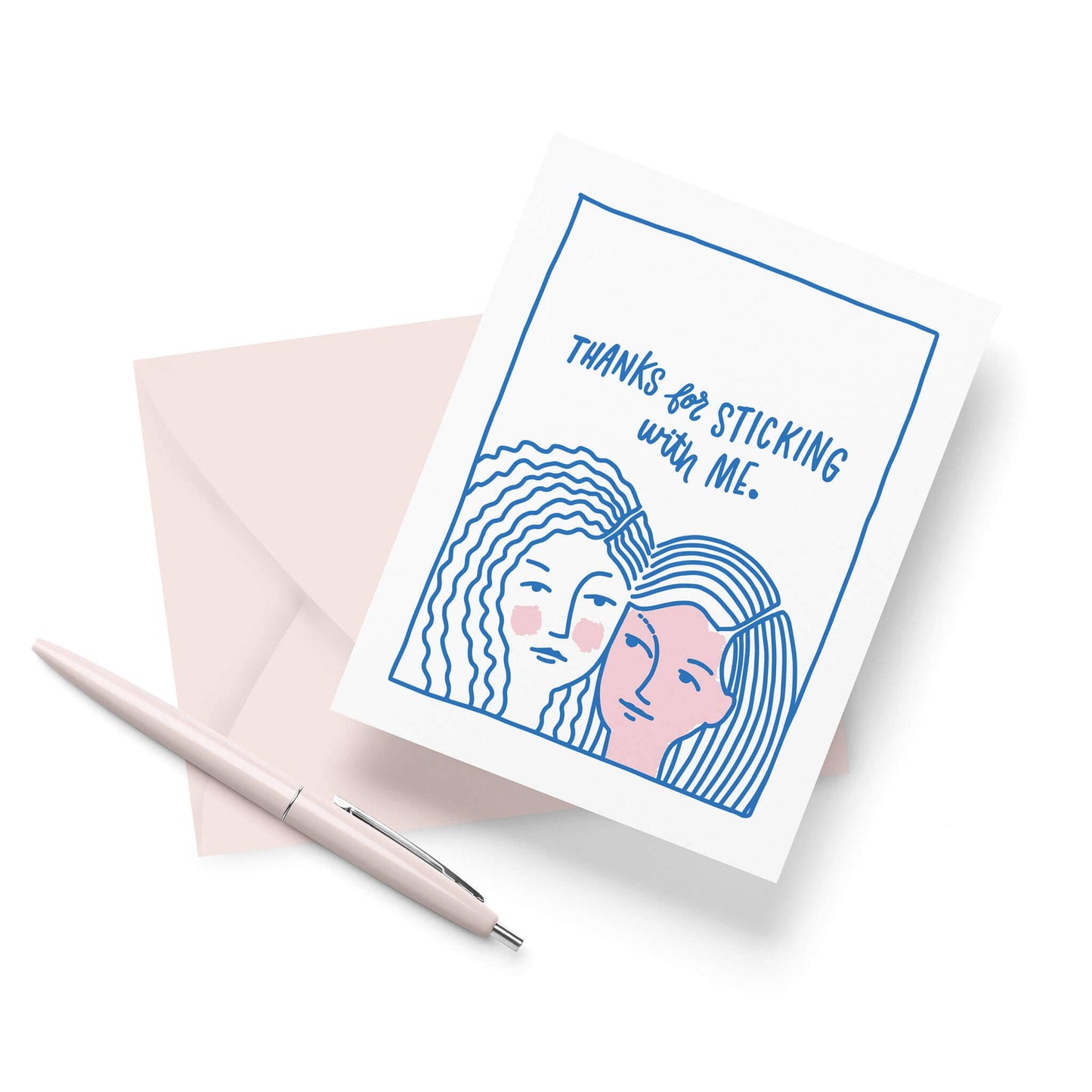Friendly Fire Paper - Sticking With Me | Gratitude Letterpress Card