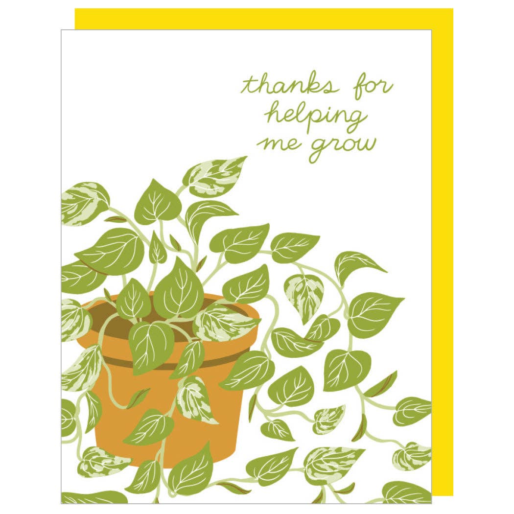 Smudge Ink - Pothos Plant Caregiver Card