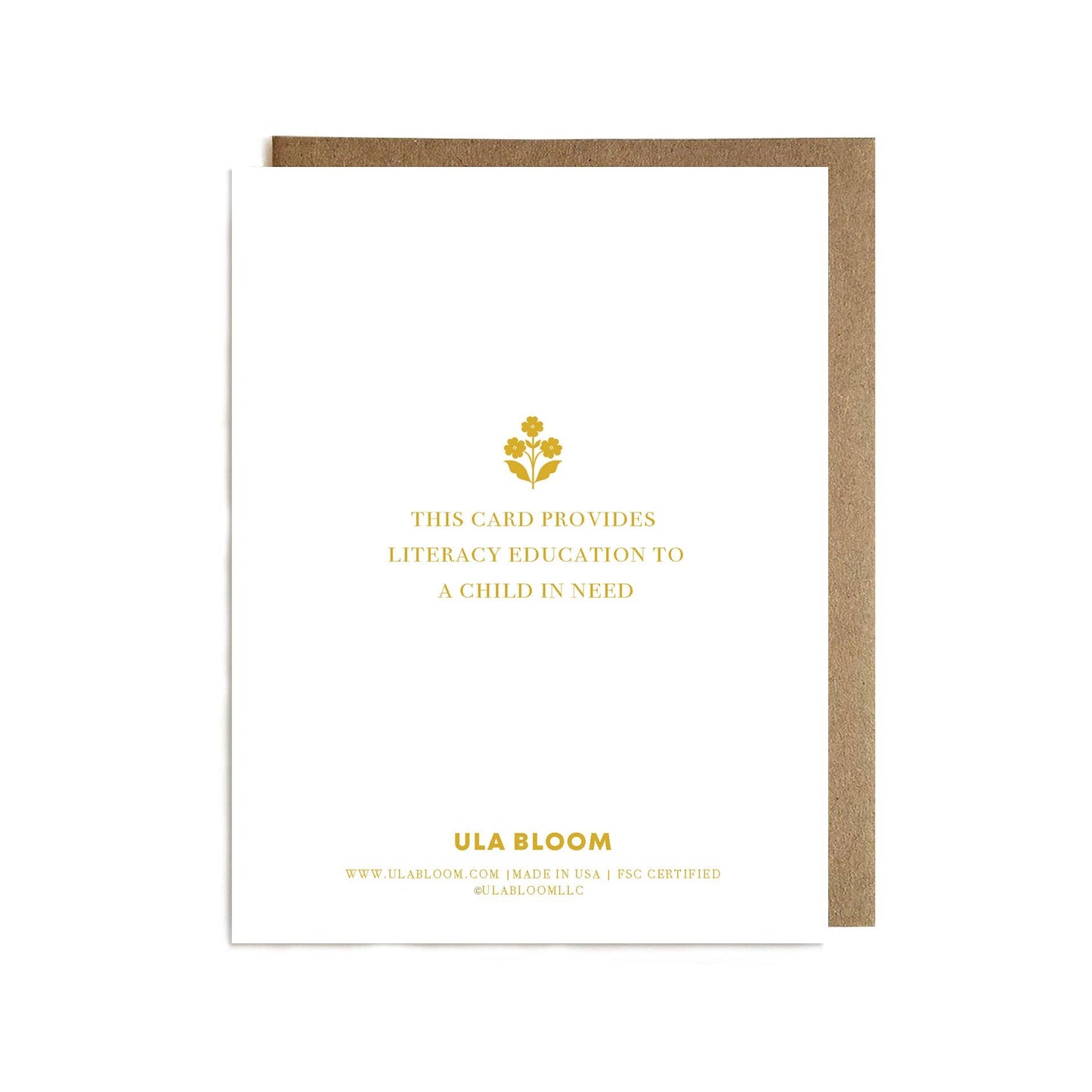 Ula Bloom - Love & Prayers Card