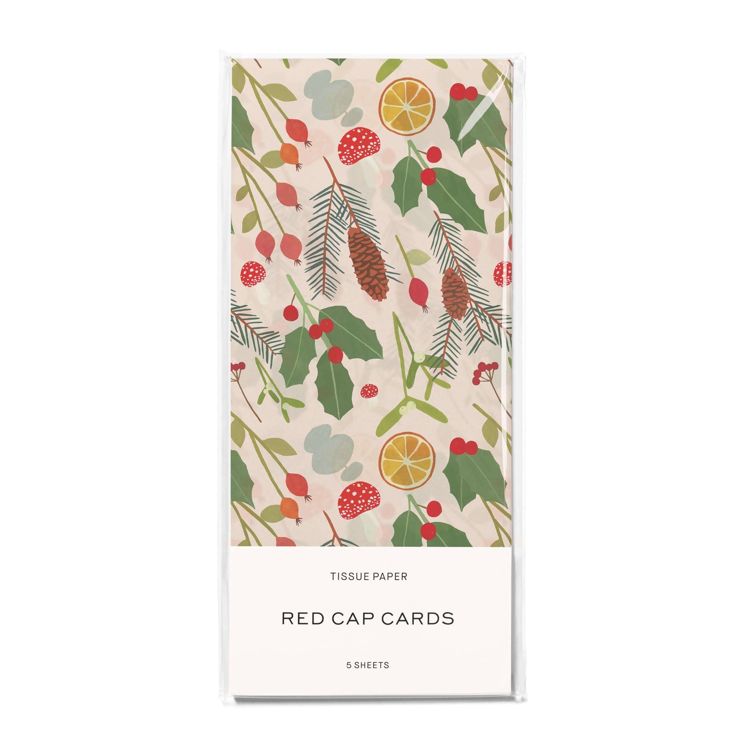 Red Cap Cards - Holiday Greens tissue paper