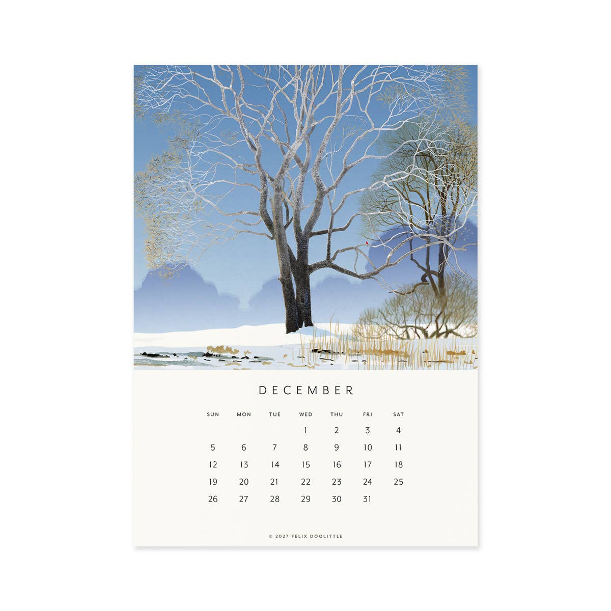 Felix Doolittle - 2027 Desk Calendar - Drawn to Nature