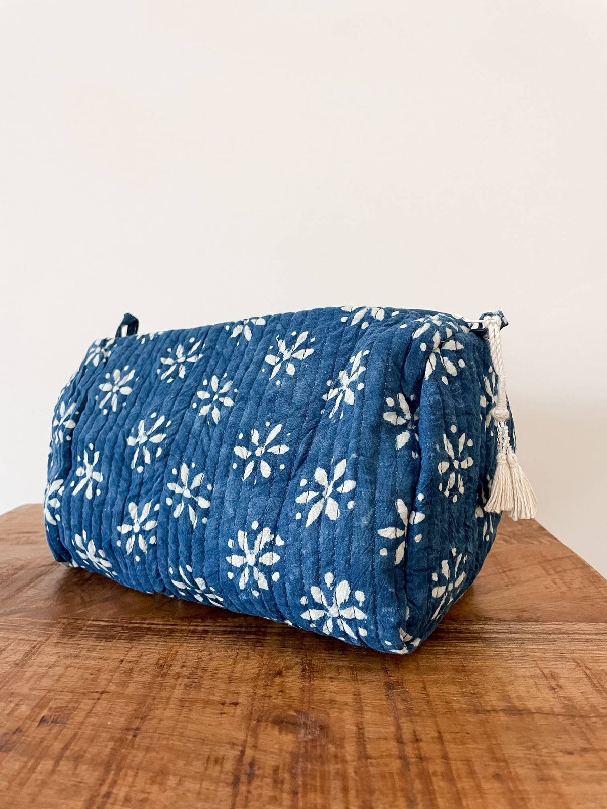 Kalyana Textiles - Natural Indigo Block Print Pouch