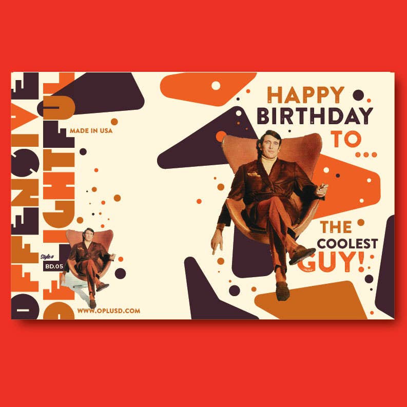 offensivedelightful - COOLEST GUY birthday card V2