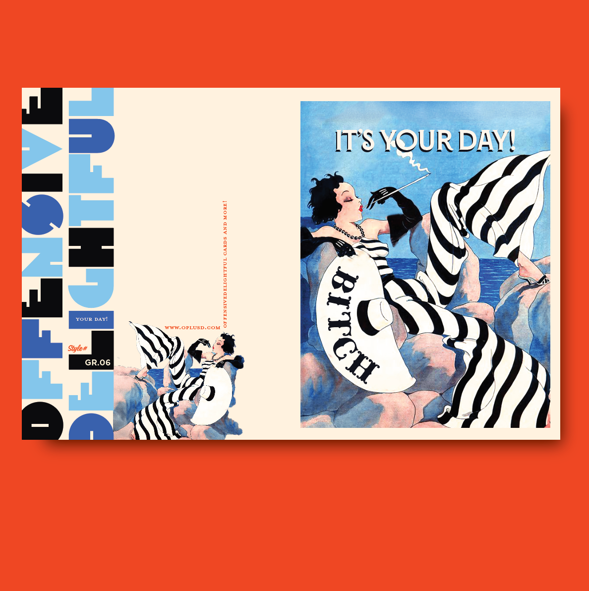 offensivedelightful - BEACH BITCH! birthday card