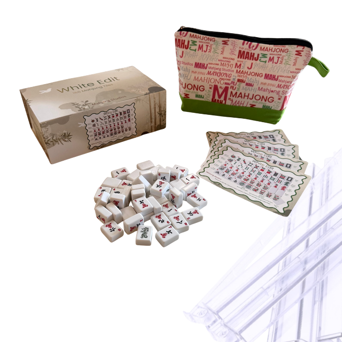 Mahjong Studios - White Edit American Mahjong Tile Set Bundle (with Blanks)