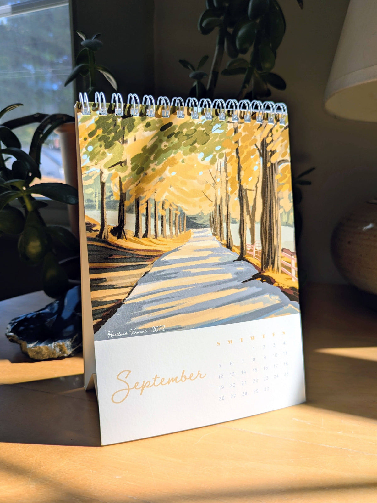 Kat Maus Haus Illustration - 2027 Desk Calendar: "A Year in New England"