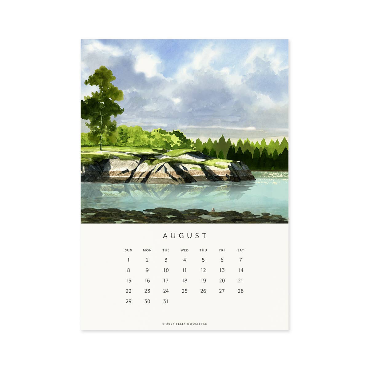 Felix Doolittle - 2027 Desk Calendar - Drawn to Nature