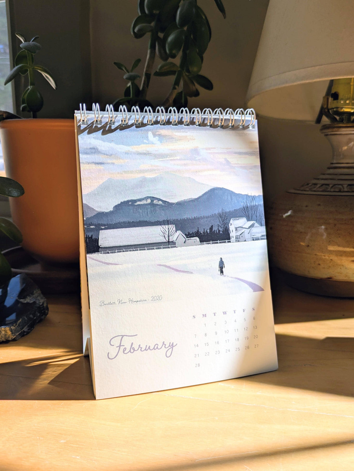 Kat Maus Haus Illustration - 2027 Desk Calendar: "A Year in New England"