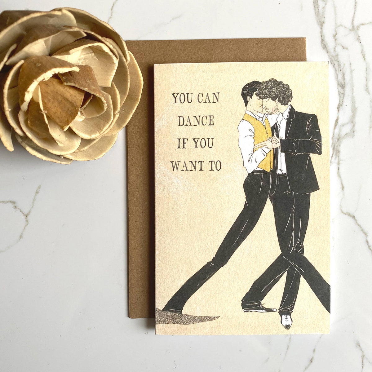 A Zillion Dollars - Gay Wedding Card; You Can Dance If You Want To; LGBTQ