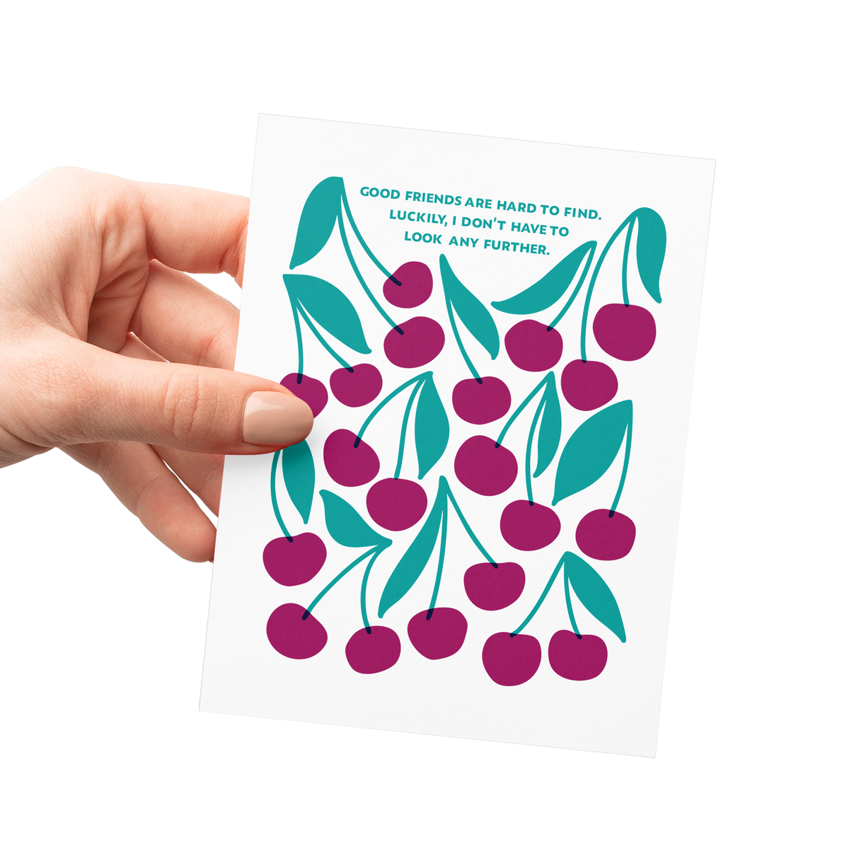 Friendly Fire Paper - Cherry on Top | Friendship Letterpress Card