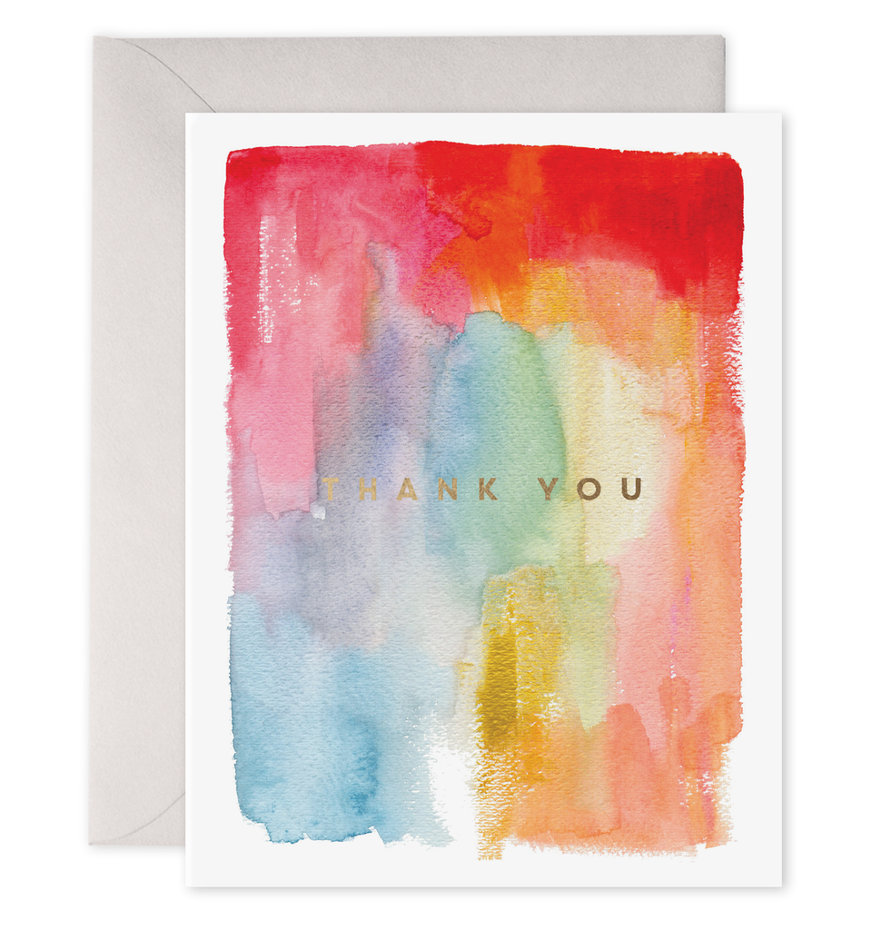 E. Frances Paper - Colorful Thanks Greeting Card
