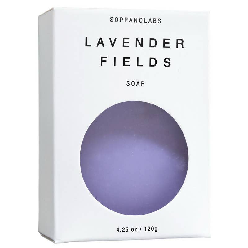 SopranoLabs - Lavender Fields Vegan Soap. Gift for her/him
