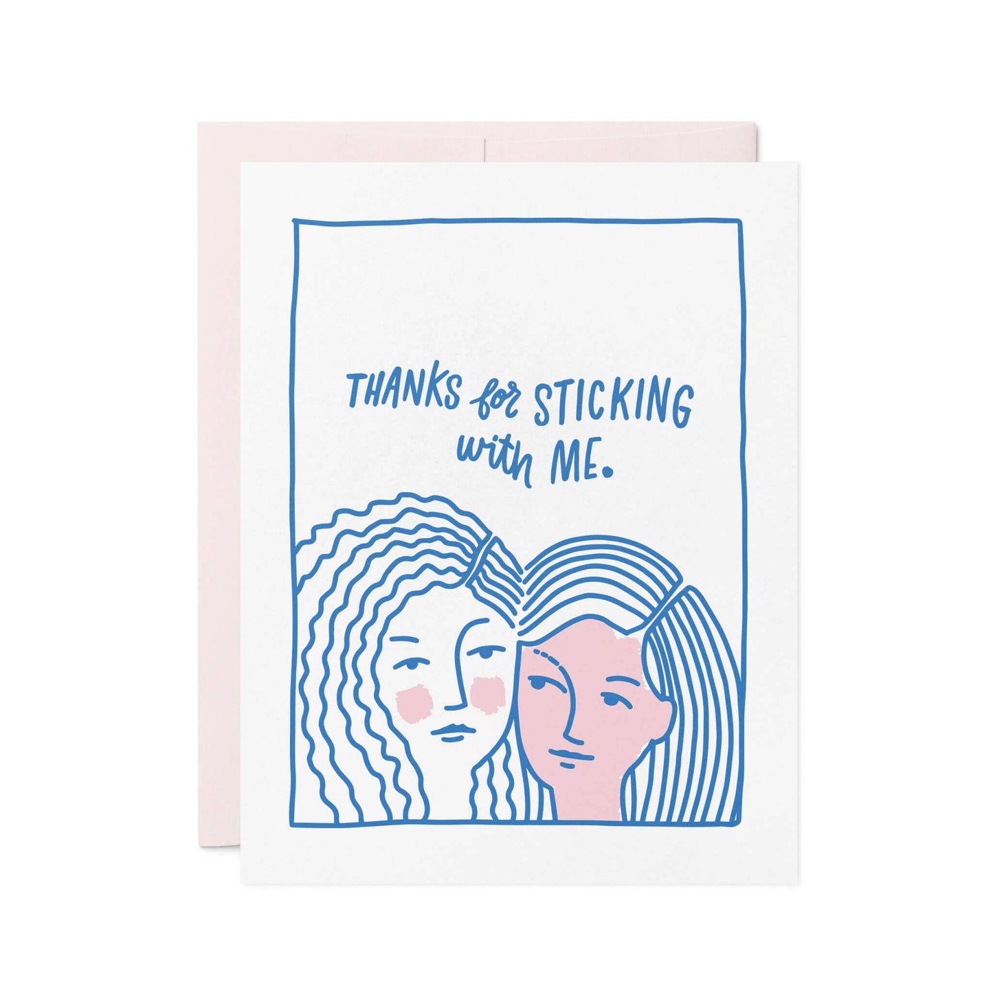 Friendly Fire Paper - Sticking With Me | Gratitude Letterpress  Card