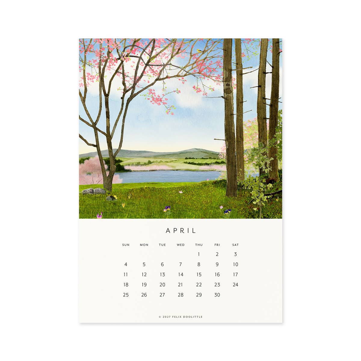 Felix Doolittle - 2027 Desk Calendar - Drawn to Nature