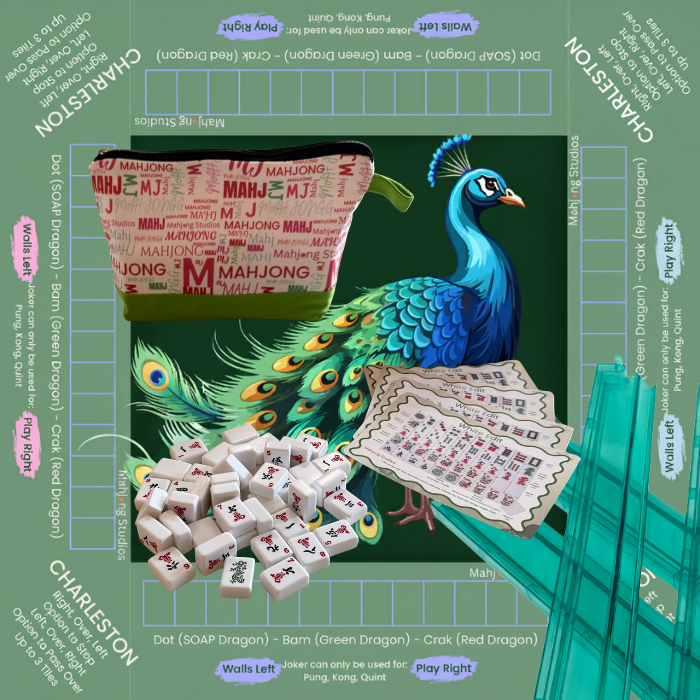 Mahjong Studios - White Edit American Mahjong Tile Set Bundle (with Blanks)