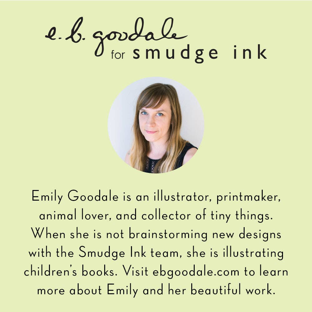 Smudge Ink - Winter Animals Note Card Set (e.b. goodale)