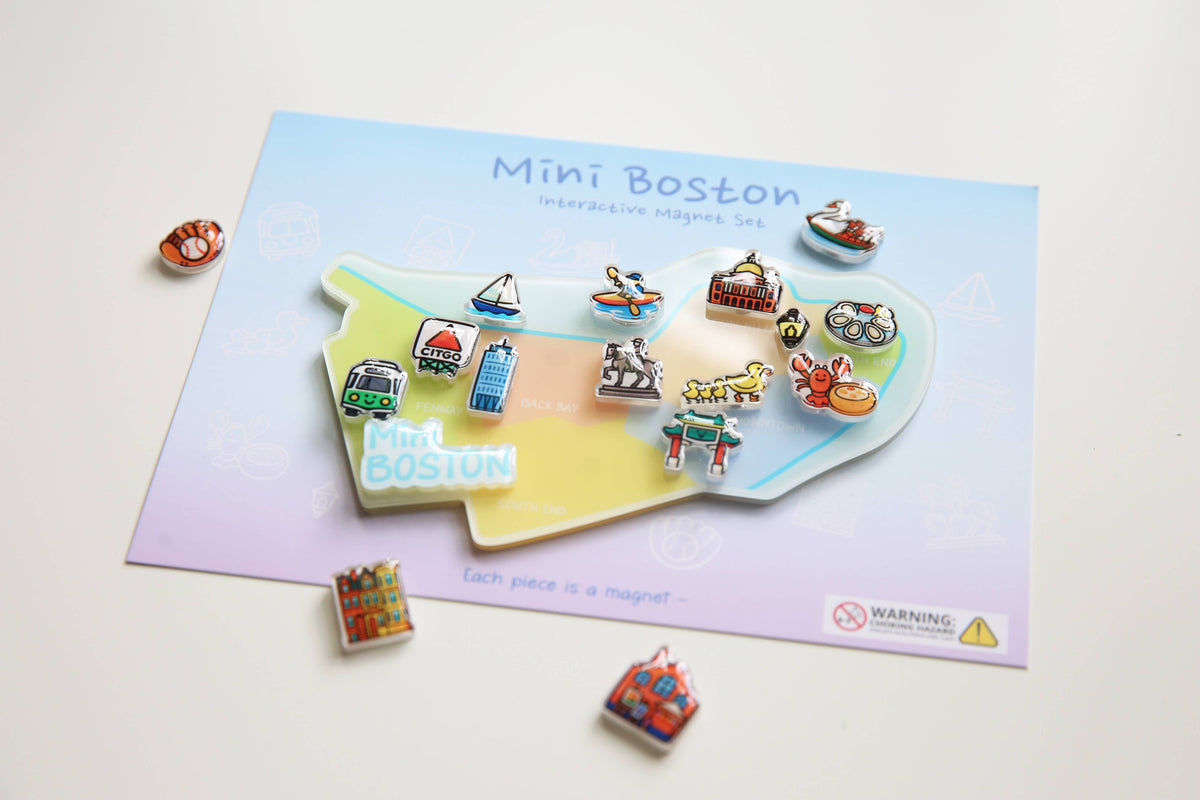 anyangART Studio - Mini Boston Interactive Fridge Magnet Set (Updated packagin)