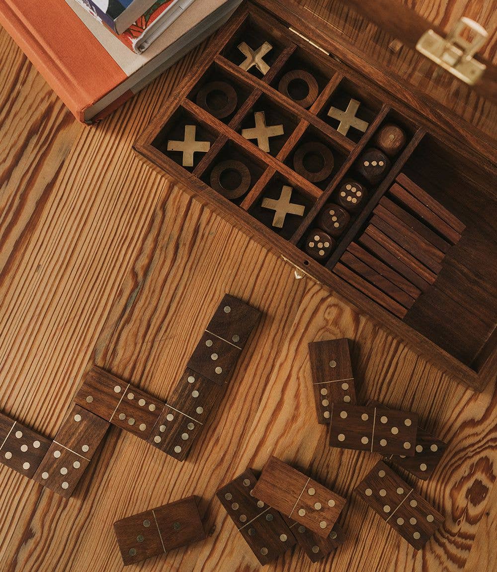 Matr Boomie Fair Trade - Rosewood 3-in-1 Game Set