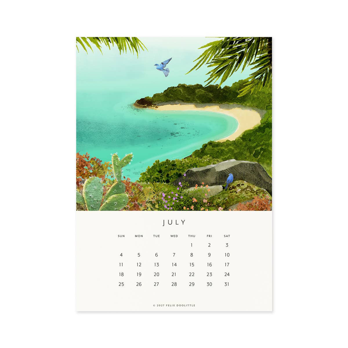 Felix Doolittle - 2027 Desk Calendar - Drawn to Nature