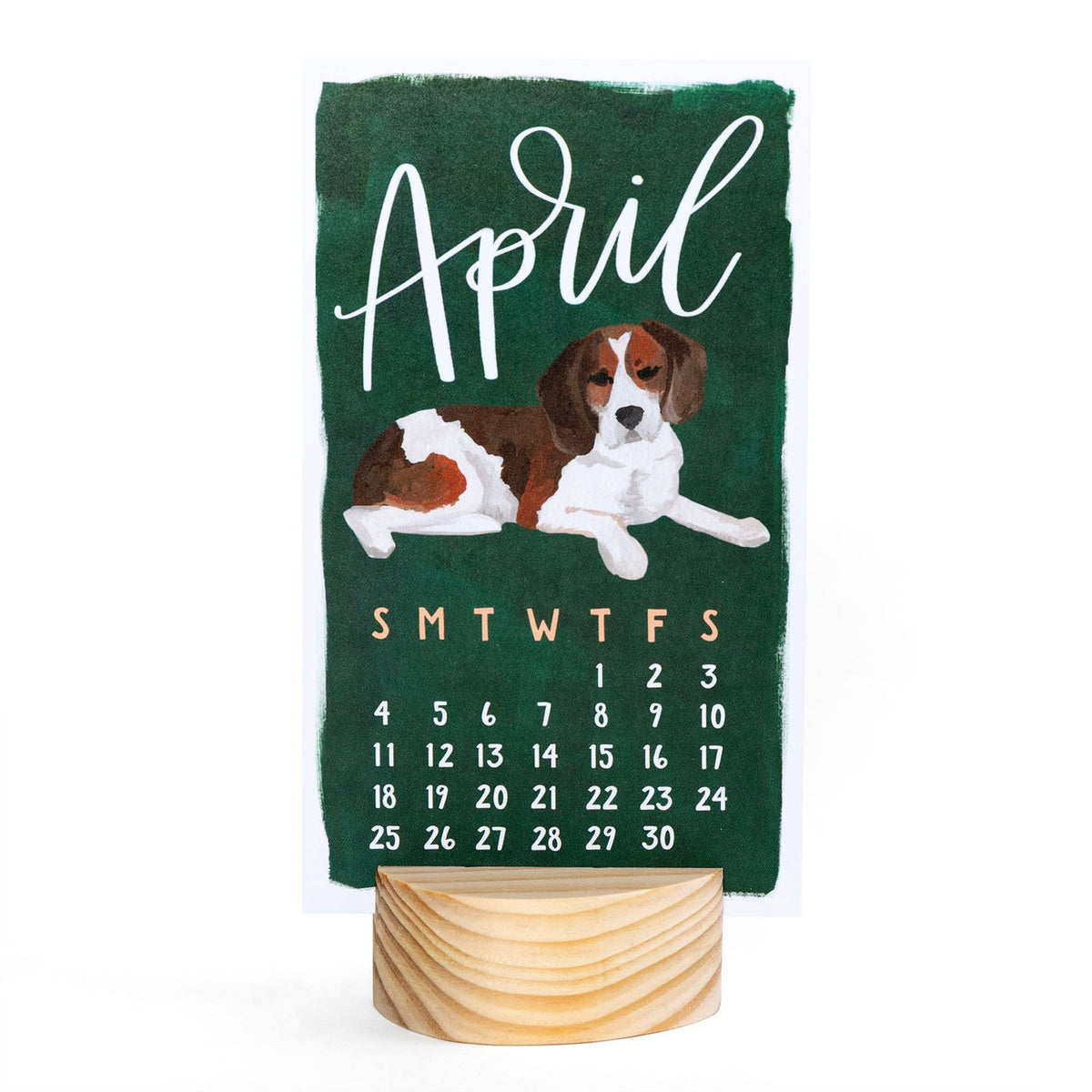 1canoe2 | One Canoe Two Paper Co. - Furry Friends Dogs 2027 Mini Desk Calendar + Wooden Block