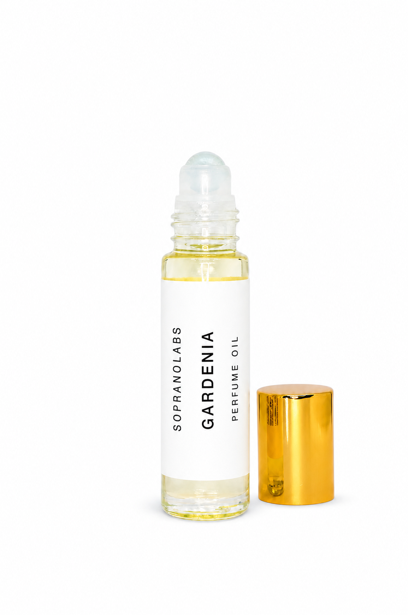 SopranoLabs - GARDENIA Vegan Perfume Oil.  Gift for her. 10 ml roll on.