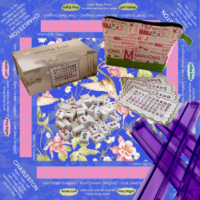 Mahjong Studios - White Edit American Mahjong Tile Set Bundle (with Blanks)
