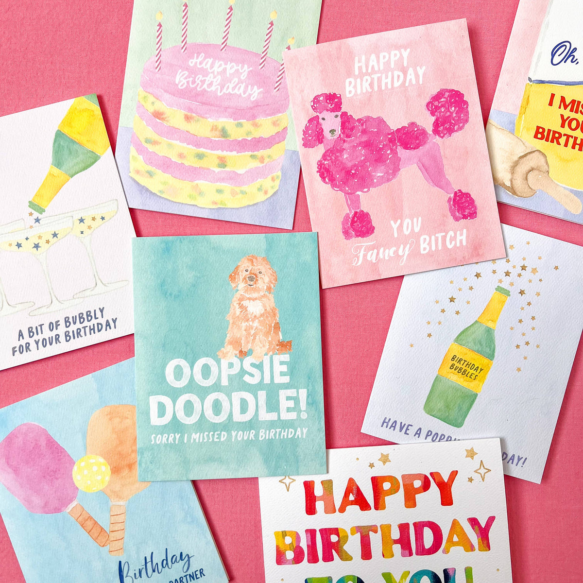 Gert & Co - Happy Birthday Fancy Bitch Greeting Card | Poodle Birthday