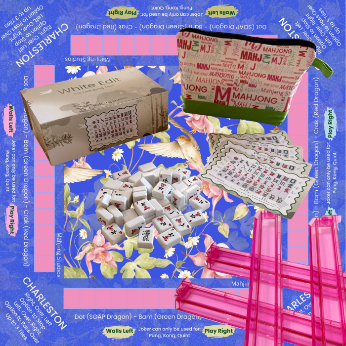 Mahjong Studios - White Edit American Mahjong Tile Set Bundle (with Blanks)