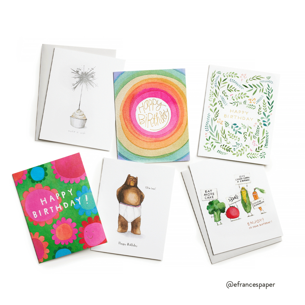 E. Frances Paper - Helium 80 Birthday Greeting Card