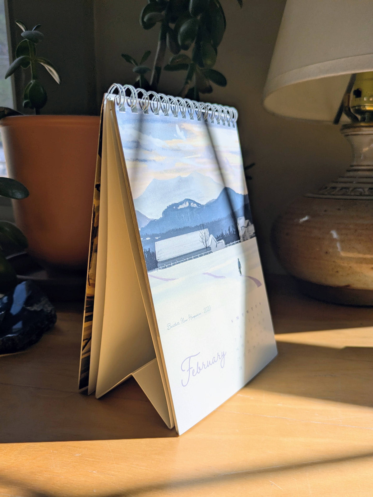 Kat Maus Haus Illustration - 2027 Desk Calendar: "A Year in New England"