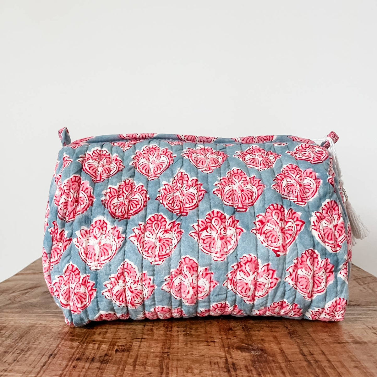 Kalyana Textiles - Dusky Rose Block Print Pouch
