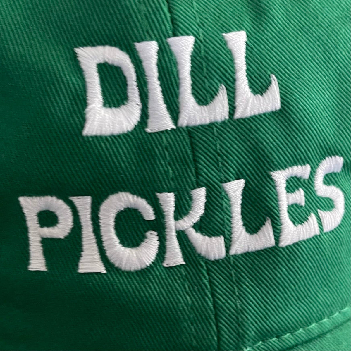 The Silver Spider - Dill Pickles Baseball Cap organic Dad Hat gifts green Foodie