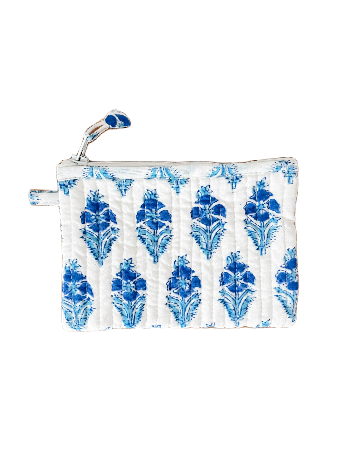 Kalyana Textiles - Booti Flower Block Print Mini Pouch