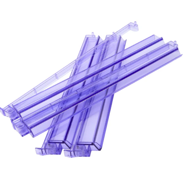 Mahjong Studios - Mahjong Rack and Pusher Set of 4 - Multi Colors Blue Purple Red Green Clear