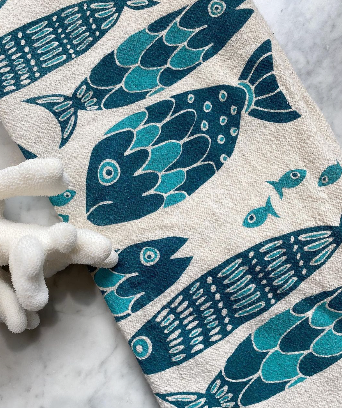 noon designs - Fish Tribe Tea Towel