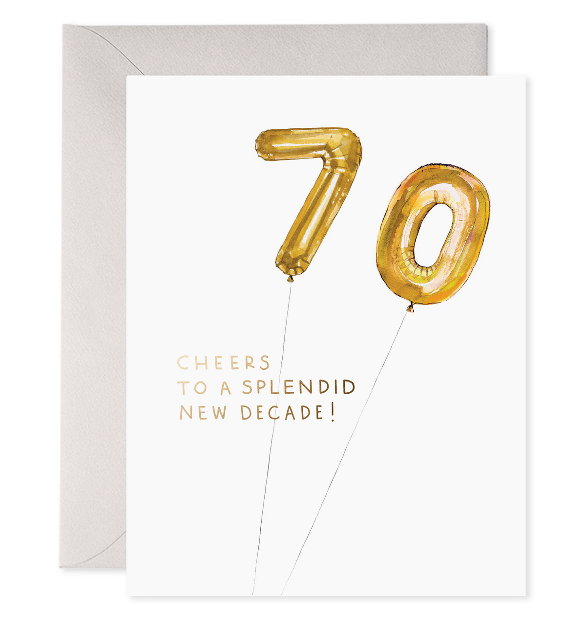 E. Frances Paper - Helium 70 Birthday Greeting Card