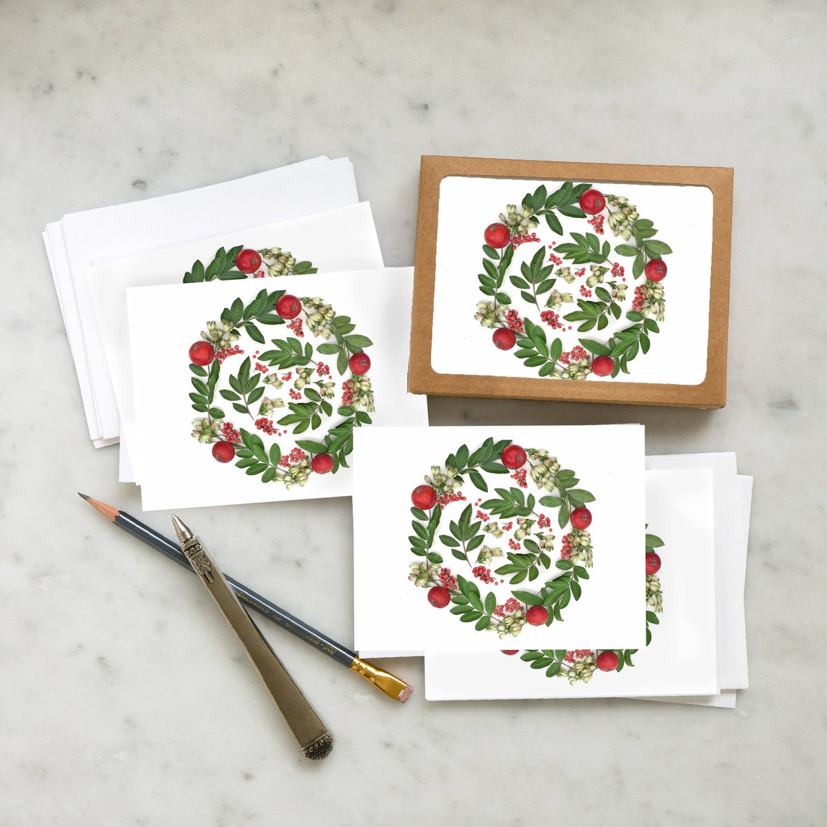 Bottle Branch - Card set - Holiday Swirl