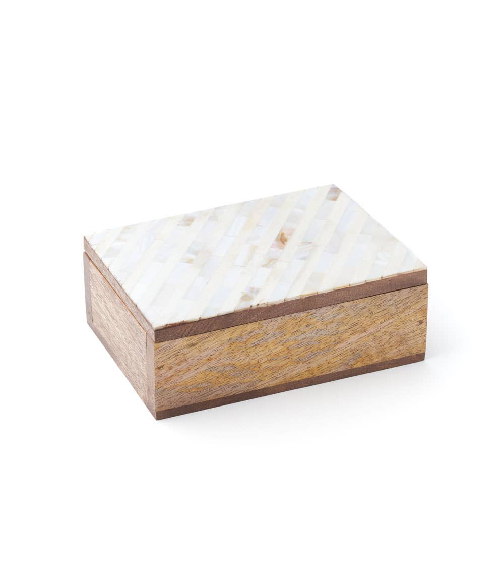 MOTHER OF PEARL Moonbeams Treasure Box