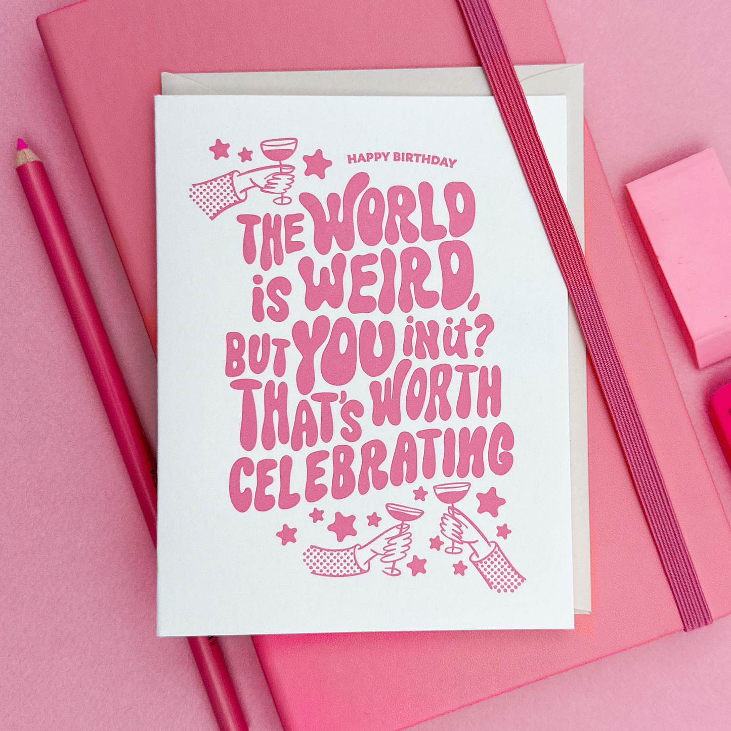 Friendly Fire Paper - Worth Celebrating | Heartfelt Letterpress Birthday Card