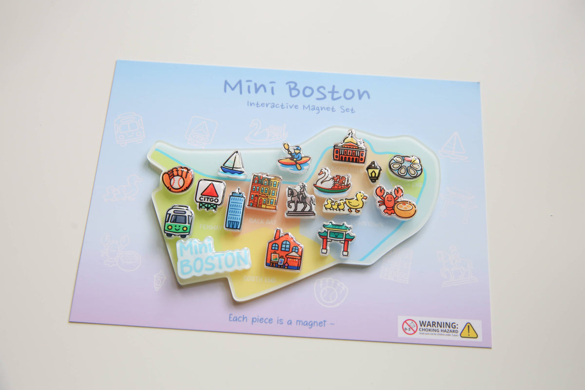 anyangART Studio - Mini Boston Interactive Fridge Magnet Set (Updated packagin)