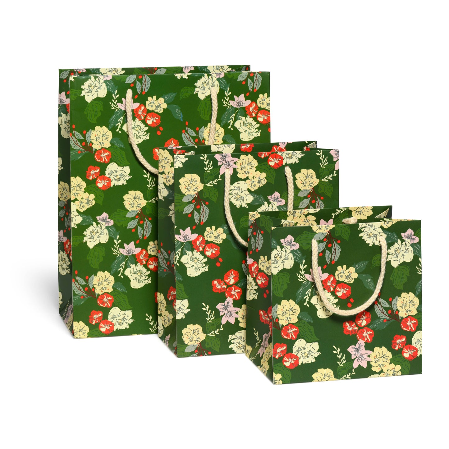 Red Cap Cards - Festive Blooms gift bags