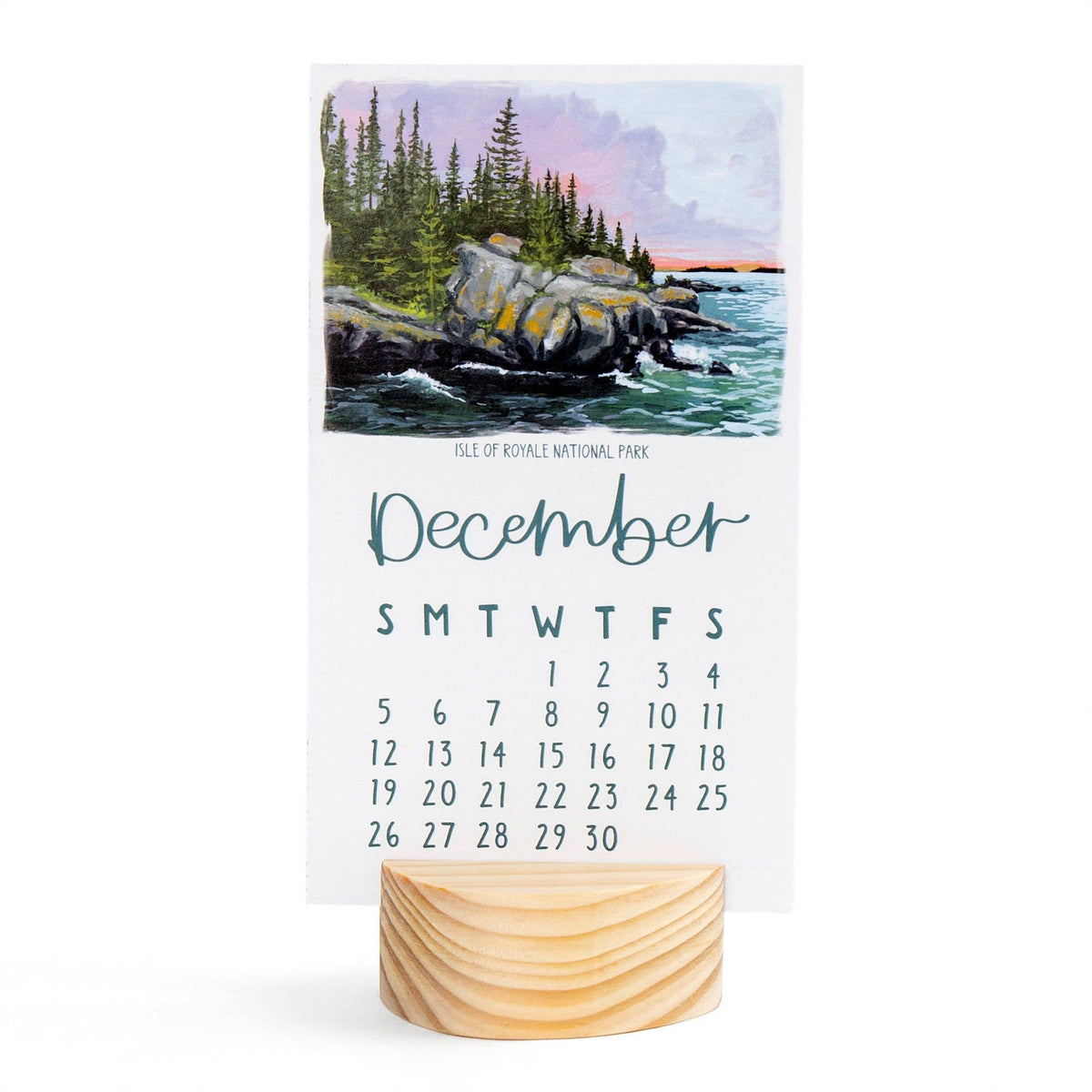 1canoe2 | One Canoe Two Paper Co. - National Parks 2027 Mini Desk Calendar + Wooden Block