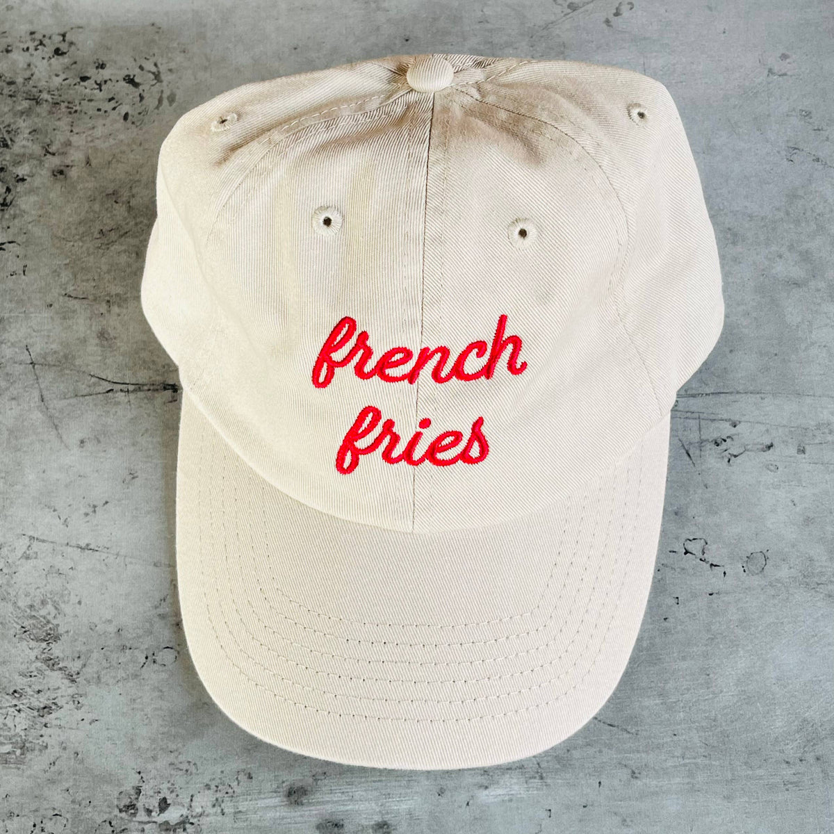 The Silver Spider - French Fries foodie Baseball Cap Dad Hat diner funny