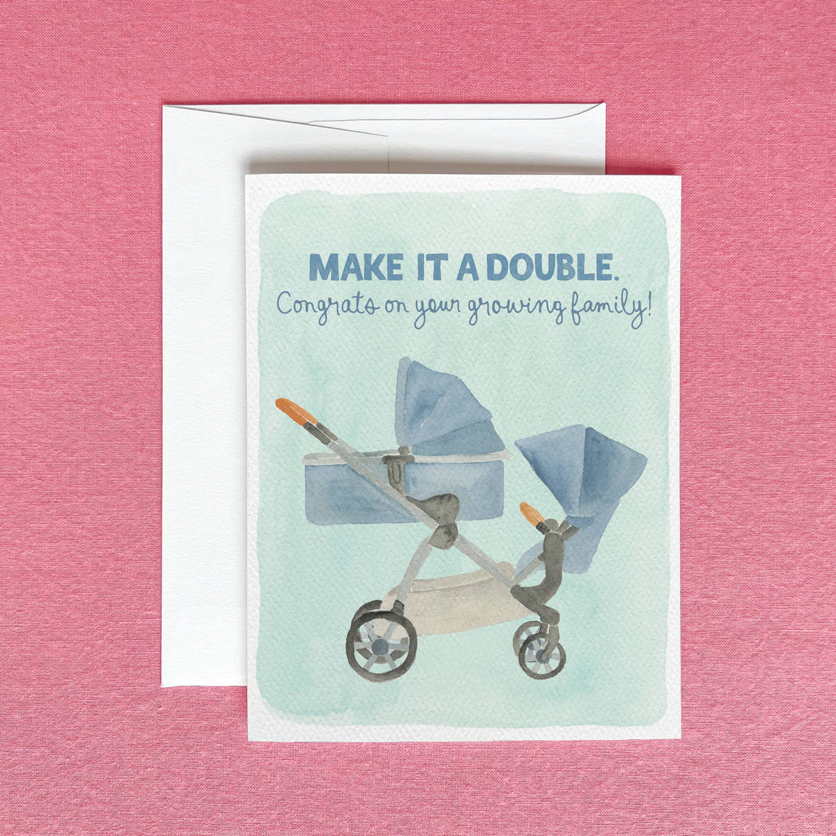 Gert & Co - Growing Family Greeting Card | Congrats on Another Baby Card