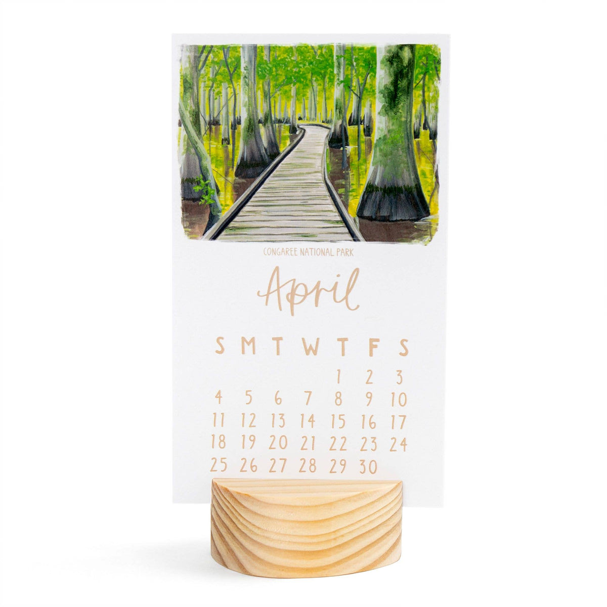 1canoe2 | One Canoe Two Paper Co. - National Parks 2027 Mini Desk Calendar + Wooden Block