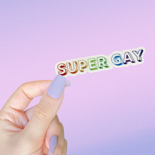 As Told By Ellie - Super Gay Rainbow Sticker