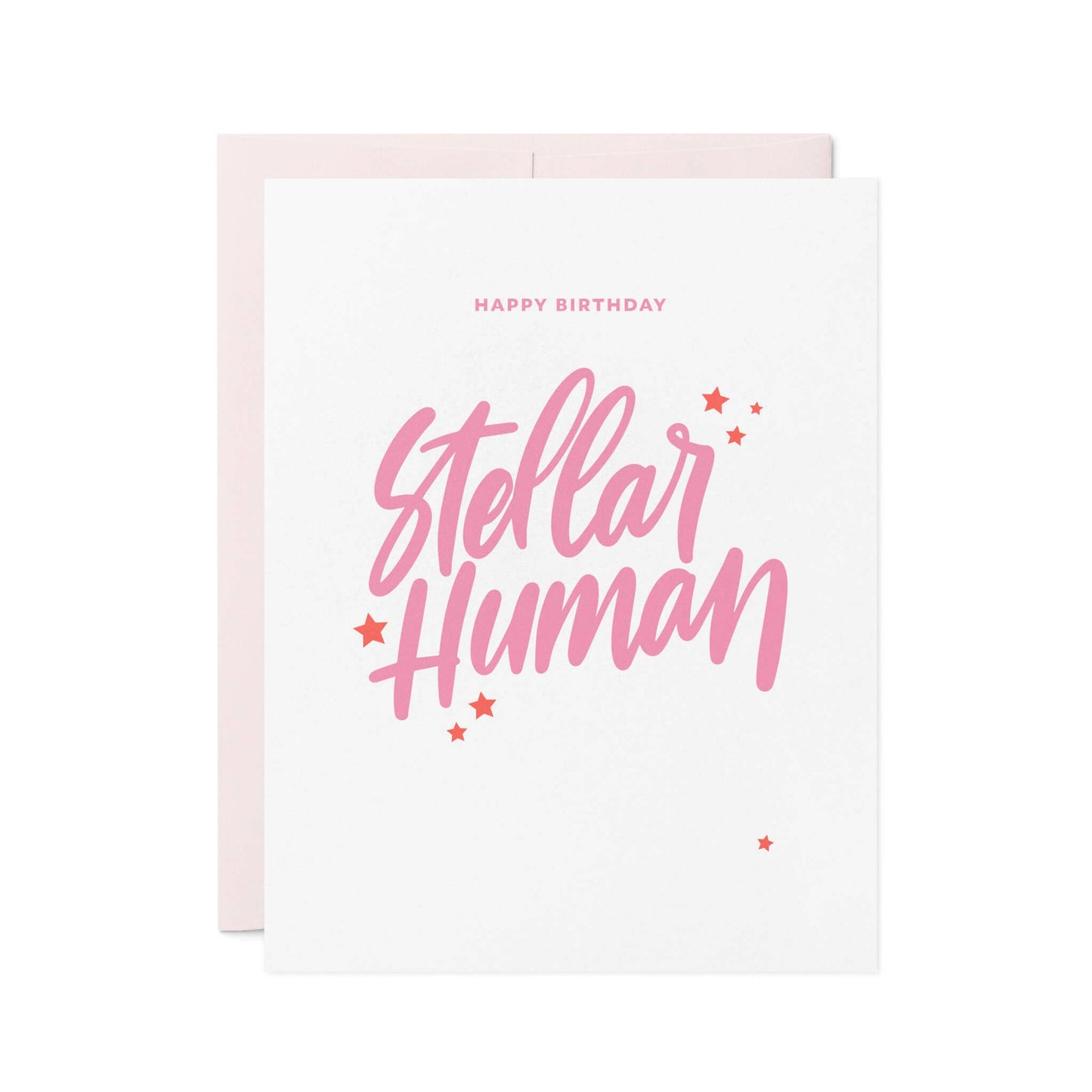 Friendly Fire Paper - Stellar  Human | Letterpress Birthday Card